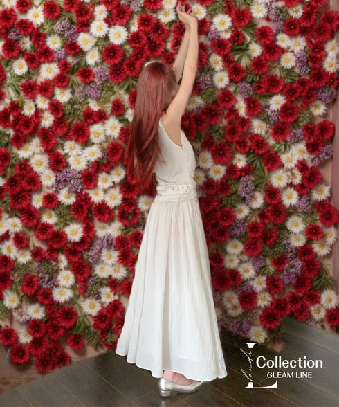Eyelet Belt Dress